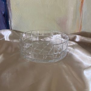 Cut- glass candy dish